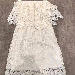 White lace Dress - one size